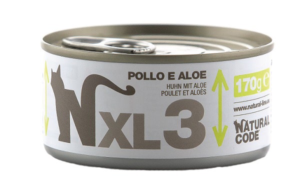 Natural Code XL3 Per Gatti Adulti Pollo E Aloe 170g