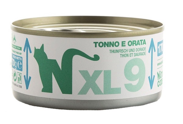 Natural Code XL9 per Gatti Adulti Tonno e Orata 170g