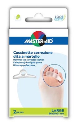 Master Aid Cuscinetto Correzione Dita Martello 2 Pezzi