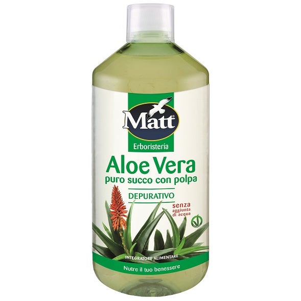 Matt Erboristeria Aloe Vera Puro Succo Con Polpa 1 Litro