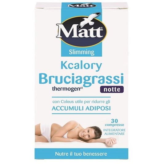 Matt Slimming Kcalory Brucigrassi Thermogen Notte 30 Compresse