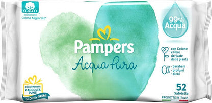 Pampers Naturello Acqua Pura 52 Salviette