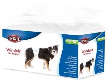 Trixie Pannolini A Fascia Per Cani Maschi Adulti Taglia Medio/Piccola 12 Pezzi