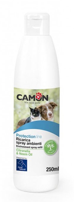 Camon Protection Ricarica Spray Ambiente Citronella Neem Cane/Gatto 250ml