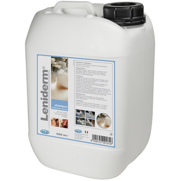 I.C.F. Leniderm Shampoo Cane/Gatto 5 Litri