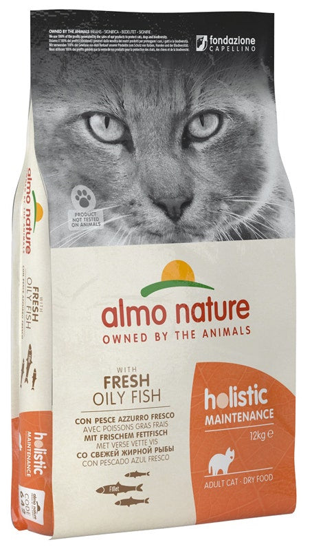 Almo Nature Holistic Maintenance Pesce Azzurro Fresco Cibo Secco Per Gatti Adulti 12kg