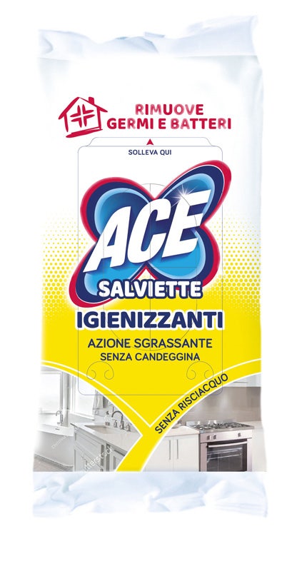 Ace Salviette Igienizzanti E Sgrassanti Senza Candeggina Per Casa 40 Pezzi