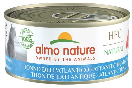 Almo Nature HFC Natural Cibo Umido Tonno Dell'Atlantico Per Gatti Adulti Scatoletta 150g