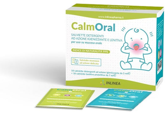 Calmoral 10 Salviette Detergenti + 10 Salviette Lenitive