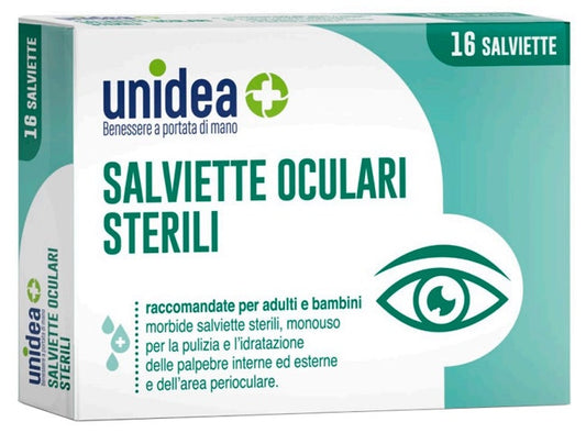 Unidea 16 Salviette Oculari Monouso