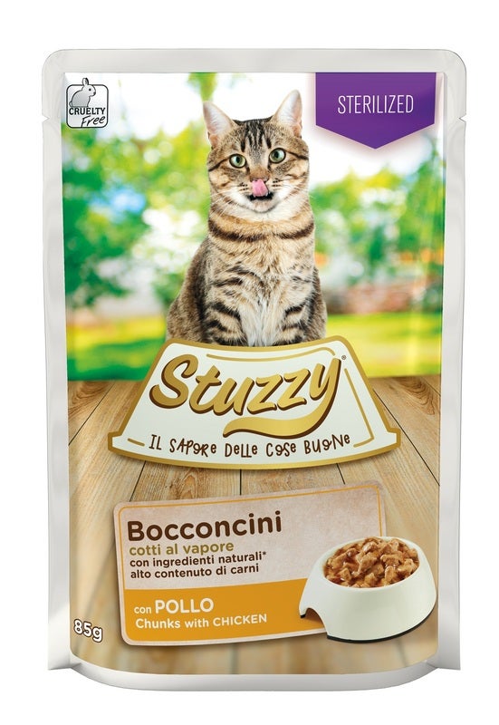 Stuzzy Sterilized Bocconcini Con Pollo Gatti Adulti Bustina 85g