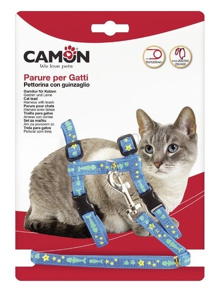Camon Parure Pettorina+Guinzaglio Per Gatti