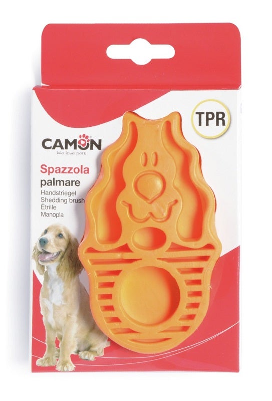 Camon Spazzola Palmare In TPR Forma Cane Per Cani/Gatti