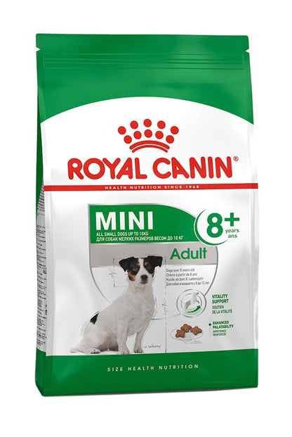 Royal Canin Mini Adult 8+ Cibo Secco Per Cani 8kg