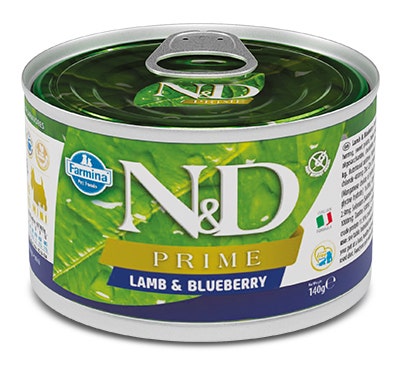Farmina Natural & Delicious Prime Mini Con Agnello E Mirtillo Per Cani Adulti 140g
