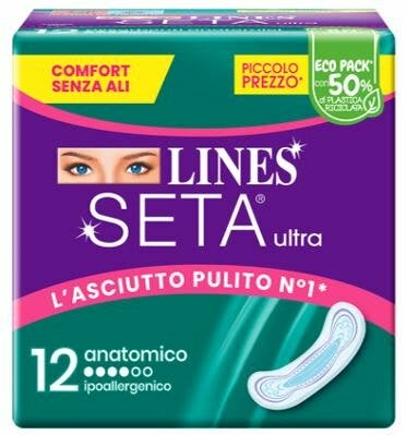 Lines Seta Ultra 12 Assorbenti Anatomici