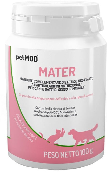 PetMod Mater Per Cani/Gatti Di Sesso Femminile Barattolo 100g