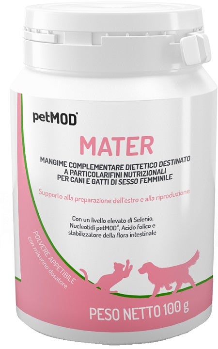 PetMod Mater Per Cani/Gatti Di Sesso Femminile Barattolo 100g