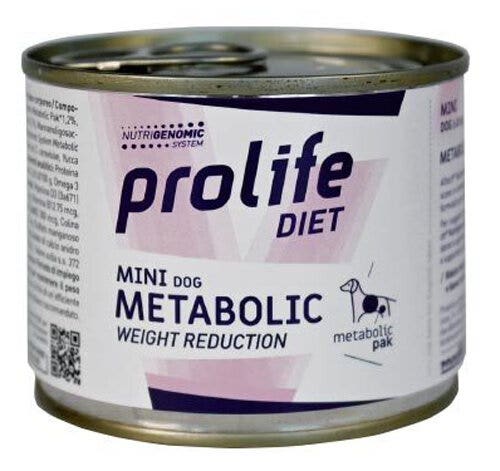 Prolife Diet Dog Metabolic Cibo Umido Per Cani Taglia Piccola Lattina 200g