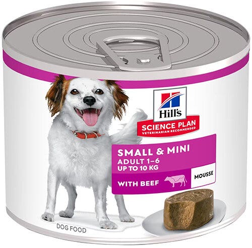 Hill's Science Small&Mini Mousse Adult Alimento Per Cani Con Manzo Scatoletta 200g