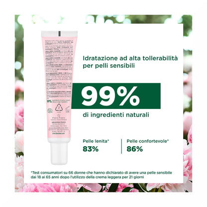 Klorane Crema Leggera Lenitiva alla Peonia Bio Pelle Sensibile	40ml