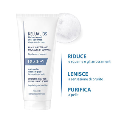 Ducray Kelual Ds Gel Detergente Anti-Squame Viso E Corpo 200ml