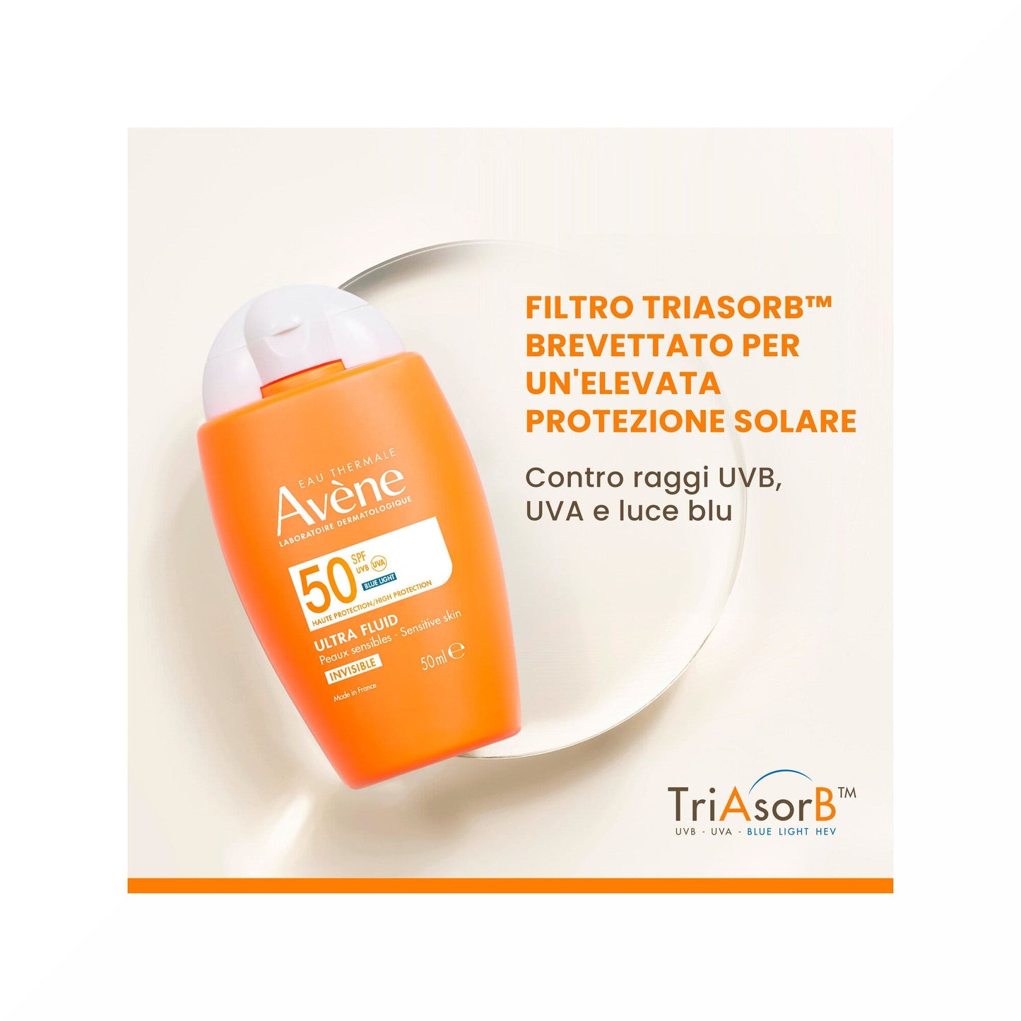 Eau Thermale Avène Solare Ultra-Fluid Invisibile 50ml SPF50