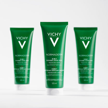 Vichy Normaderm 3 in 1 Esfoliante + Crema Detergente + Maschera 125 ml