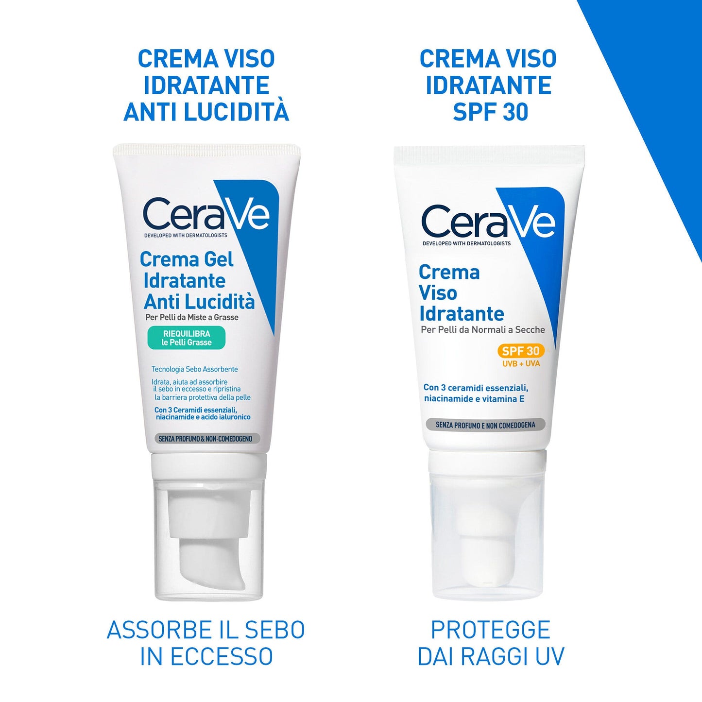 CeraVe Crema Viso Idratante Anti-lucidità Pelle Grassa e Mista 50ml