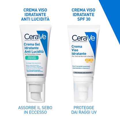 CeraVe Crema Viso Idratante Anti-lucidità Pelle Grassa e Mista 50ml