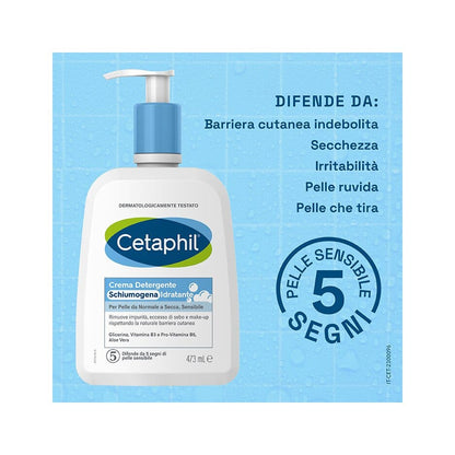 Cetaphil Crema Detergente Schiumogena Idratante 473ml