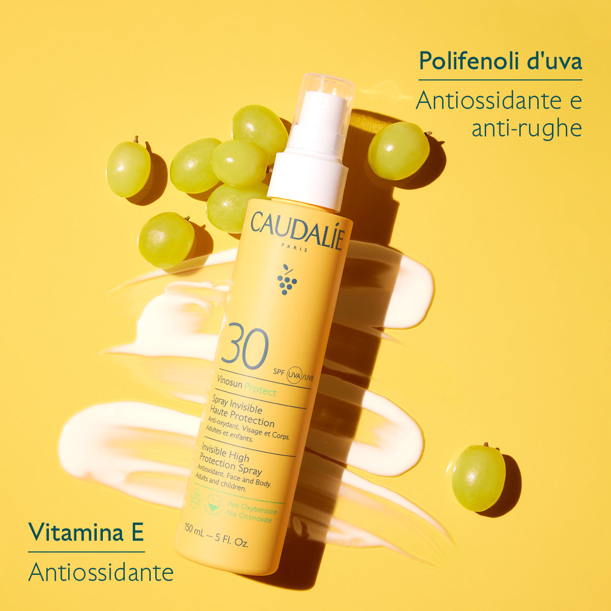 Caudalie Vinosun Protect Spray Invisibile ad Alta Protezione SPF30 150ml