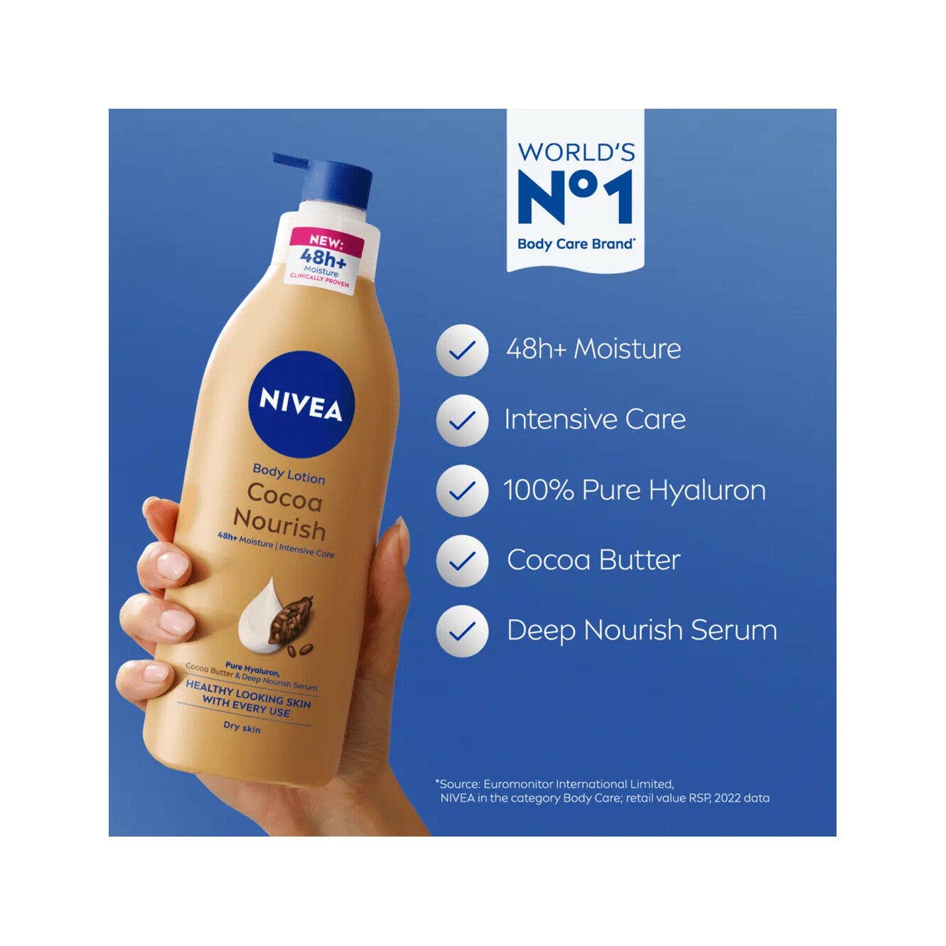 Nivea Body Nutriente Cocoa Crema Corpo Burro Di Cacao 400ml