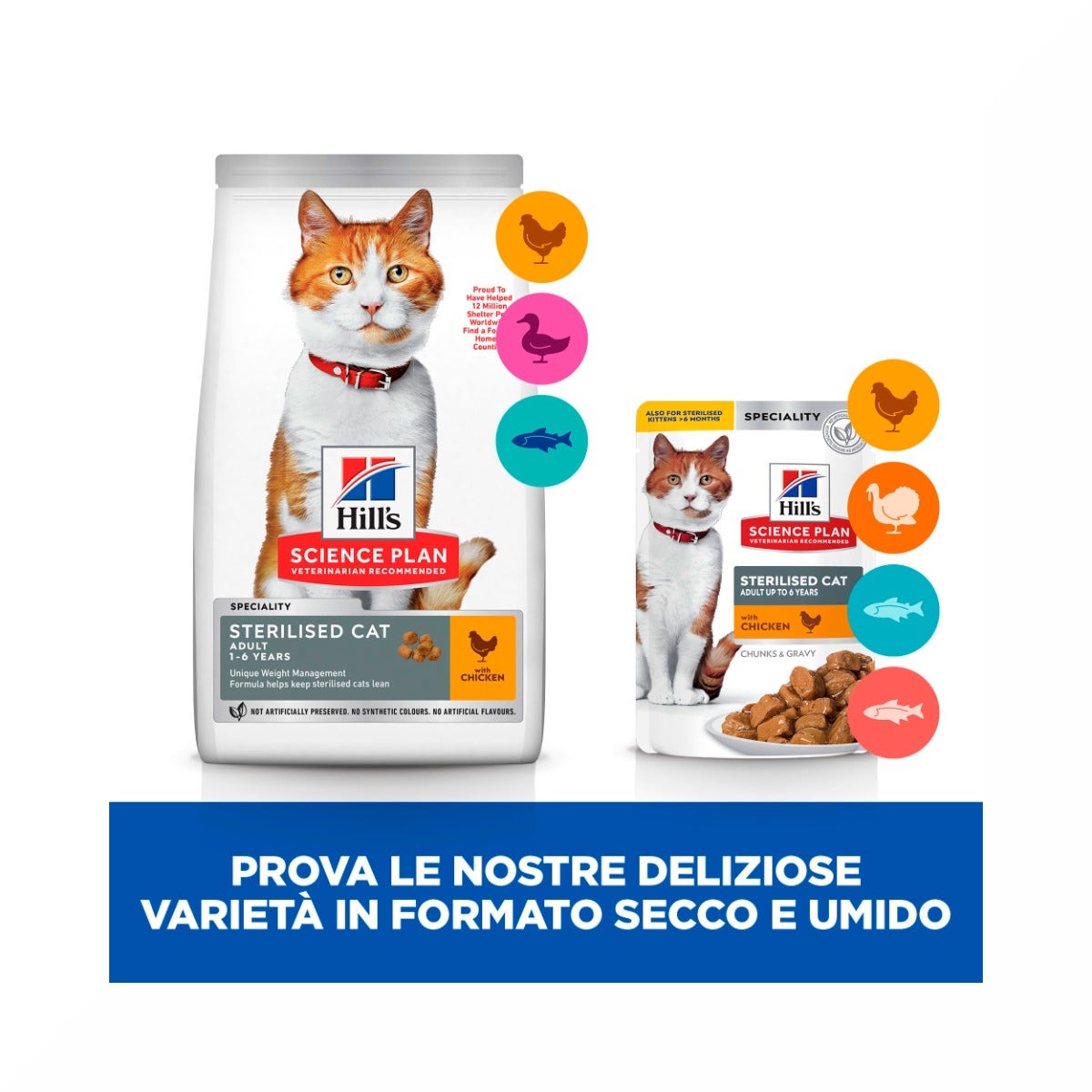 Hill's Science Plan Sterilised Cat Adult Crocchette Per Gatti Con Pollo 10 Kg