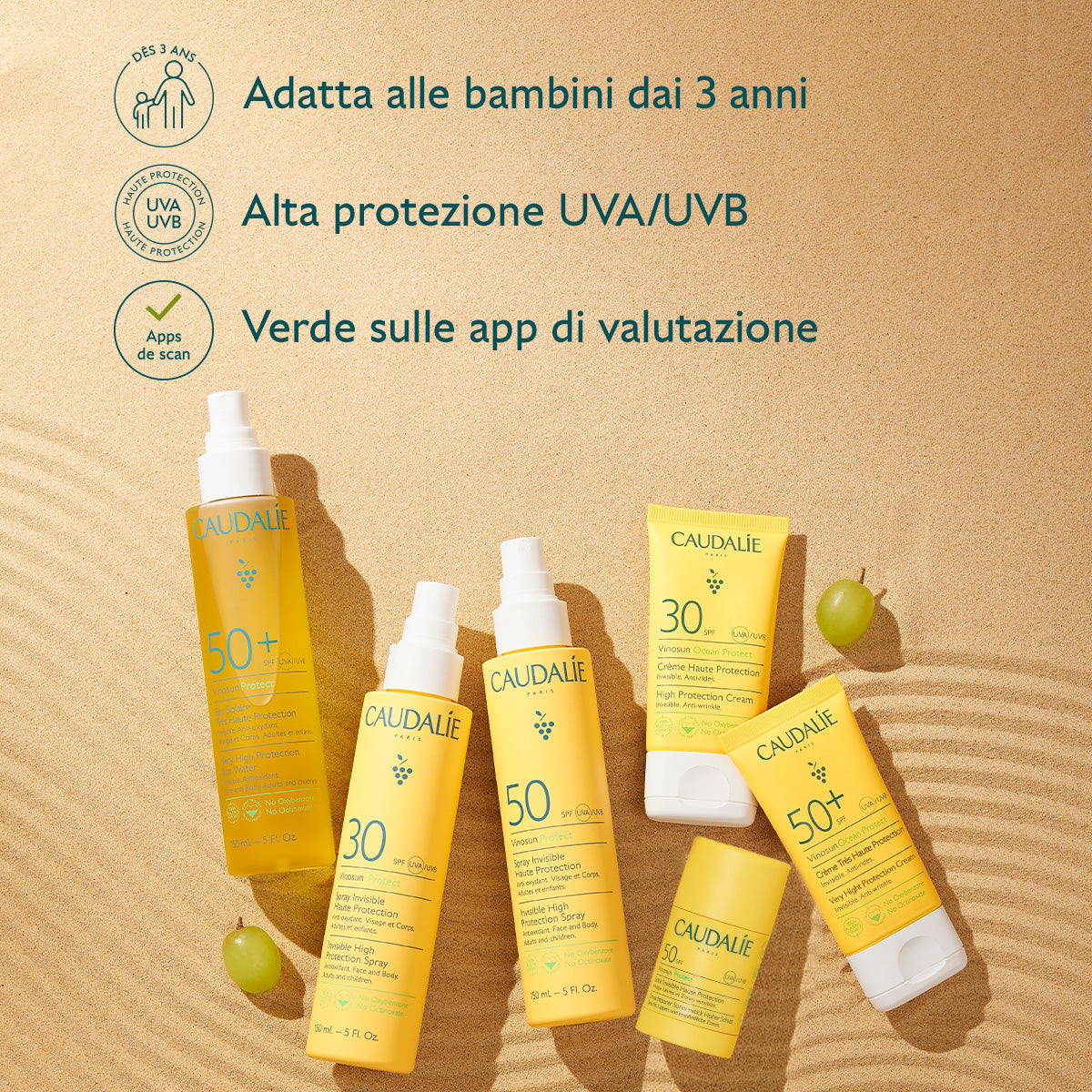 Caudalie Vinosun Protect Spray Invisibile ad Alta Protezione SPF50 150ml