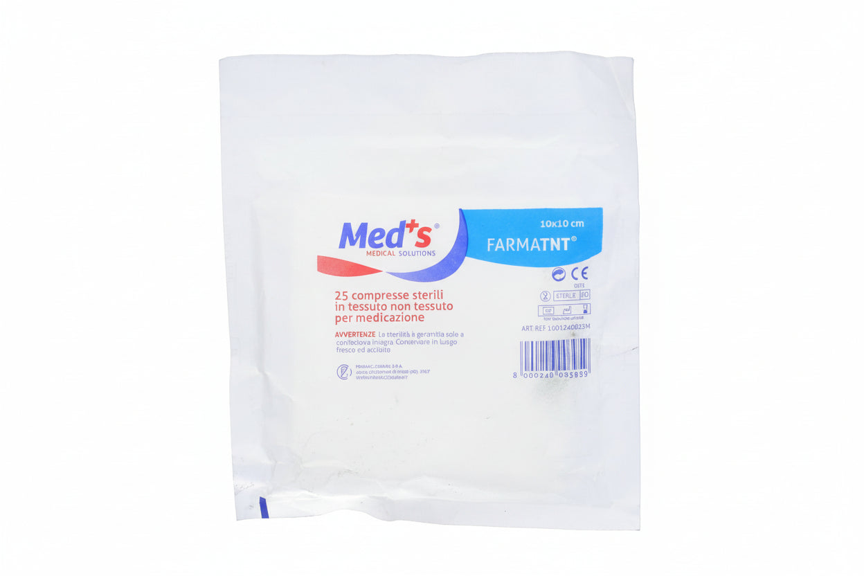Meds Garza Compressa TNT 10x10cm 25 Pezzi