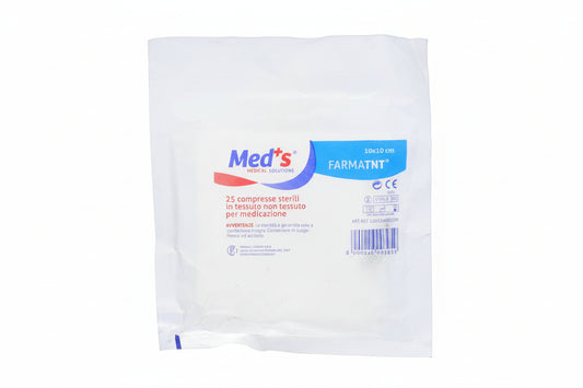 Meds Garza Compressa TNT 10x10cm 25 Pezzi