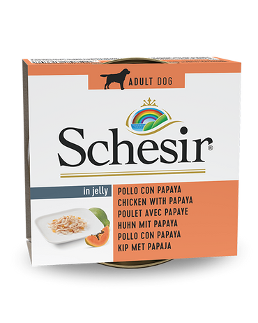 Schesir Pollo Con Papaya Cibo Umido Cani Adulti Lattina 150 g