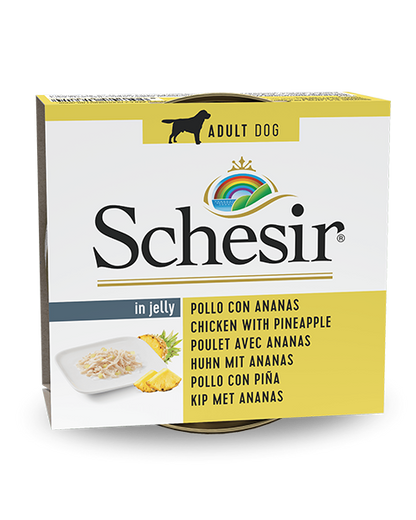 Schesir Pollo Con Ananas Cibo Umido Cani Adulti Lattina 150 g