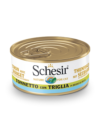 Schesir Tonnetto Con Triglia Lattina Cibo Umido Gatto Adulto 70g