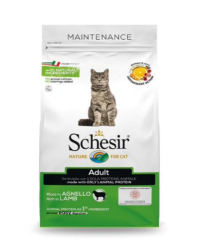 Schesir Adult Crocchette Gatti Adulti Ricco In Agnello Sacco 400 g