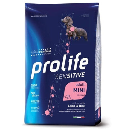 Prolife Sensitive Adult Mini Lamb & Rice Cibo Secco Per Cani Taglia Piccola Sacco 600g