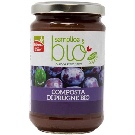 La Finestra Sul Cielo Composta Di Prugne Bio Con Polpa Di Mela 320g