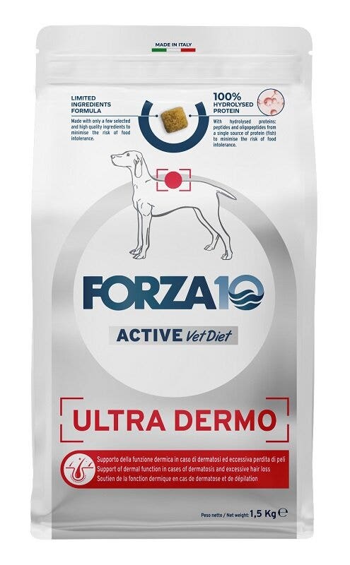 Forza10 Active Vet Pet Ultra Dermo Crocchette Pesce Per Cani Adulti 1,5kg