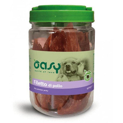 Oasy Snack per Cani Filetti di Pollo Essicati 400g