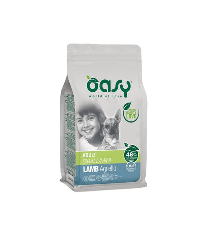 Oasy Adult One Protein Crocchette Agnello Per Cani Taglia Piccola Sacco 2,5 Kg