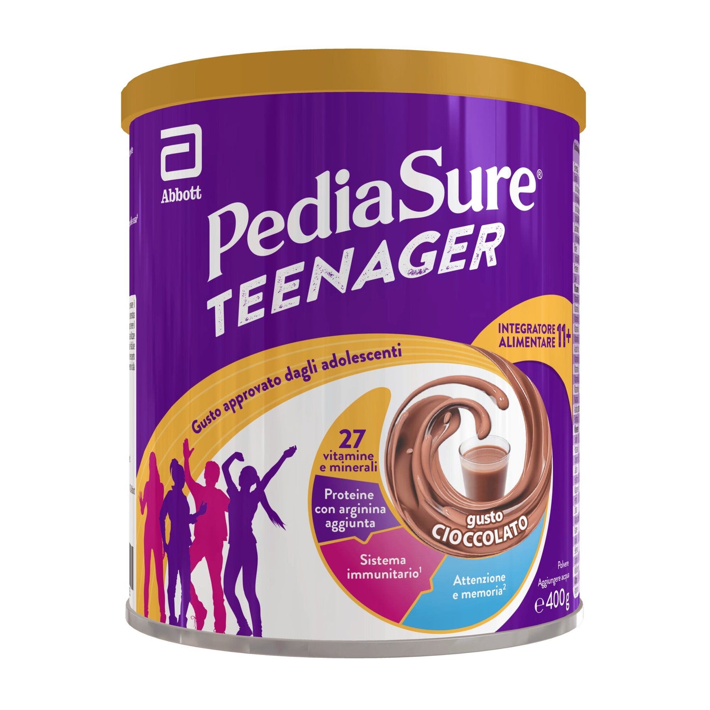 Pediasure Teenager Integratore Alimentare Multivitaminico Cioccolato 400g per Ragazzi 11+
