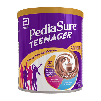 Pediasure Teenager Integratore Alimentare Multivitaminico Cioccolato 400g per Ragazzi 11+