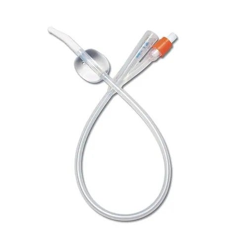 Catetere Uretrale Foley in Puro Silicone Ch14 Due Vie. Punta in Nelaton, Capacita' del Palloncino 10ml. Superficie Liscia