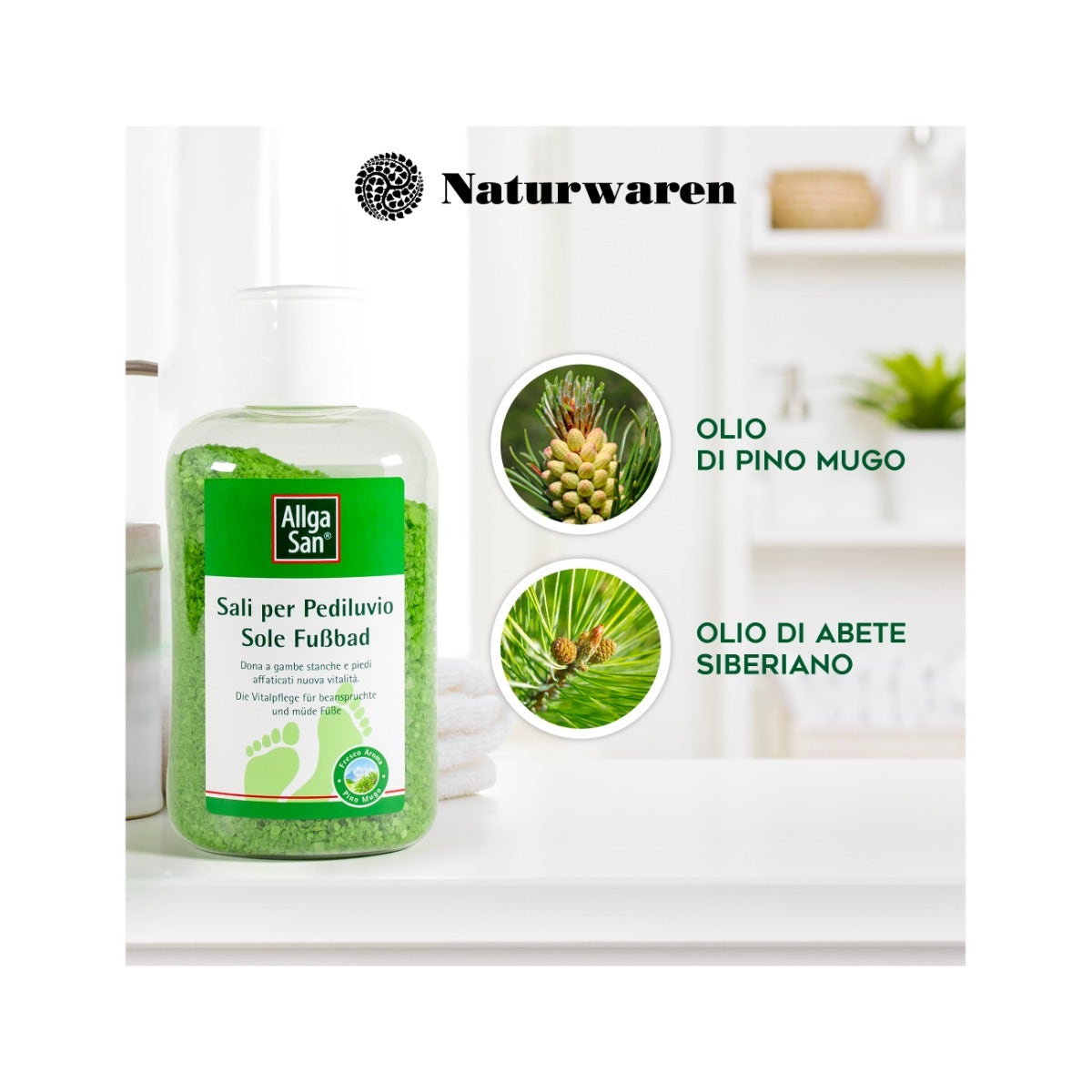 AllgaSan Sali Pediluvio Profumati Al Pino Mugo 350g